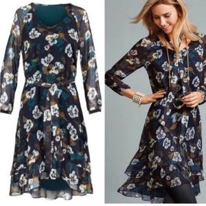 Cabi pirouette floral dress xs